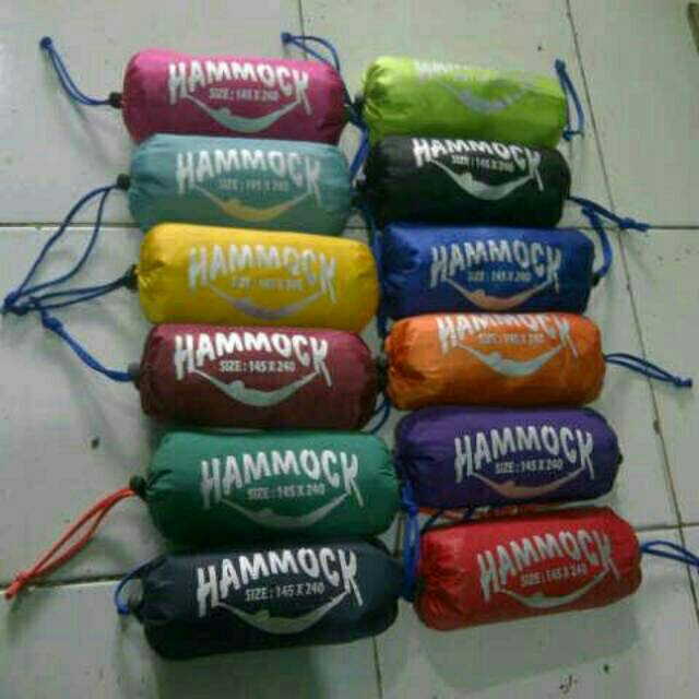 Hammock single bahan nylon Polyester