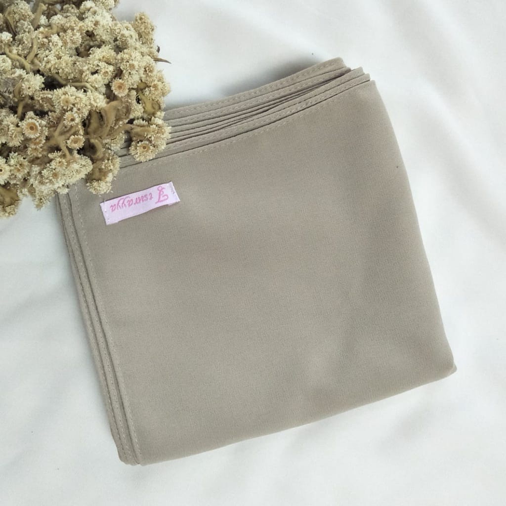 (PART 1) PASHMINA 200x100 SET CADAR/PASHMINA JUMBO CERUTI/PASMINA SYARI-sand