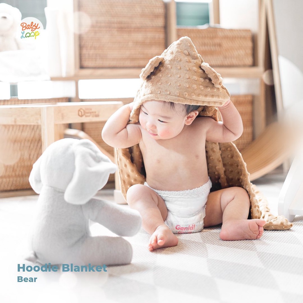 Baby Loop - Hoodie Blanket Minky / Selimut Bayi &amp; Anak