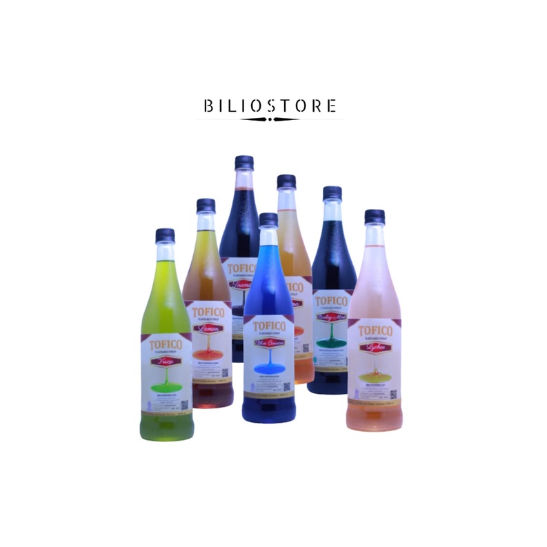 

SYRUP TOFICO VARIANT BLUE CURACAO, ROMMA, LEMON, TIRAMISU, BARLEY MINT, LYCHEE, YUZU 1000ml