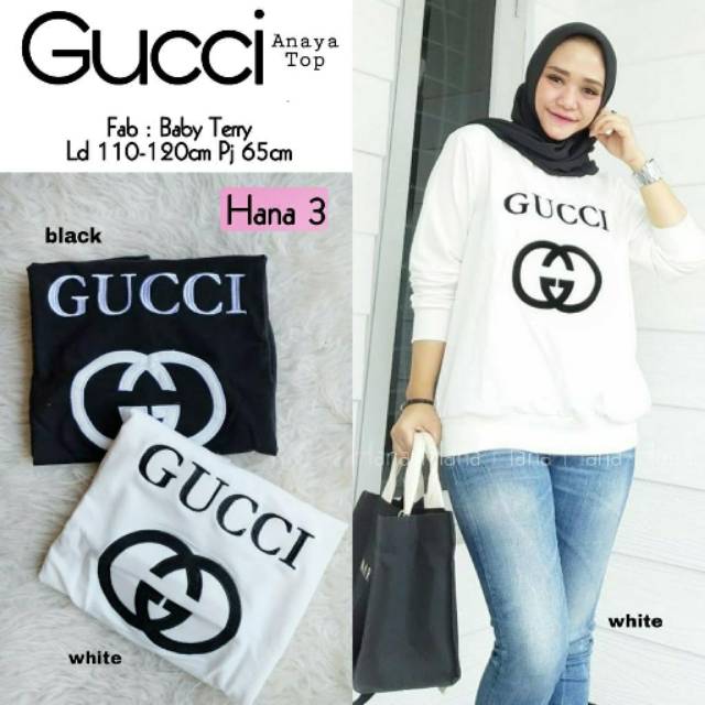 Baju Atasan Wanita Muslim Blouse Gucci Anaya