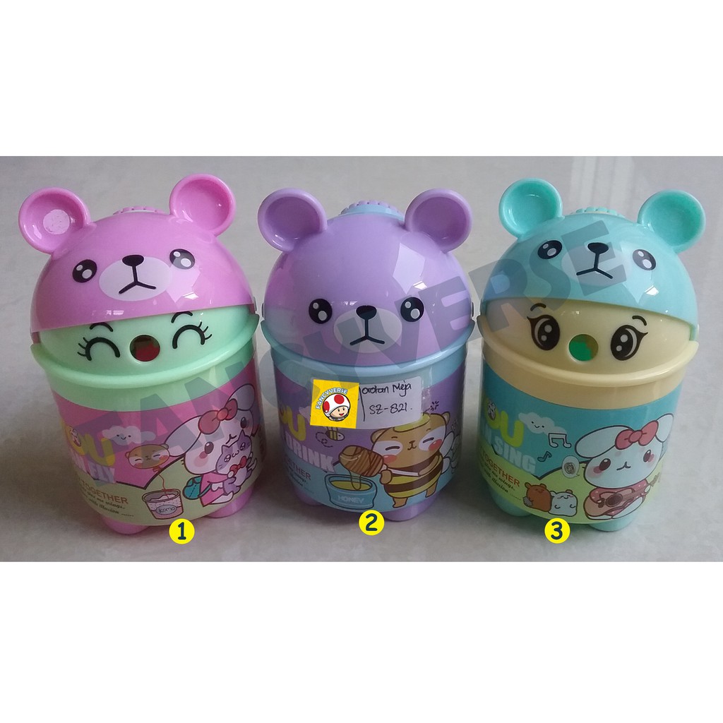 

Orotan Meja Bear SZ-821 / Peruncing Serutan Rautan Sharpener