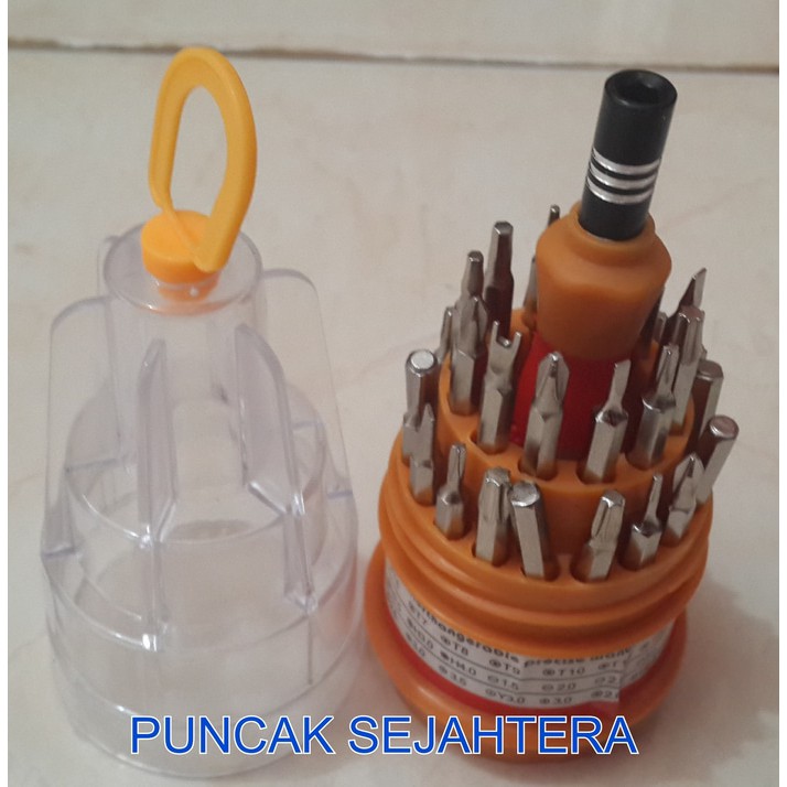 obeng hp / elektronik serbaguna set 31 pcs Sunfree