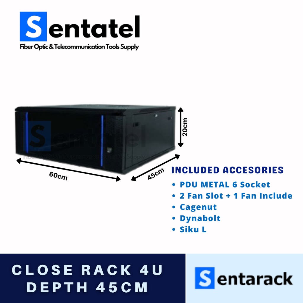 Close Rack 4U / Rack Server 4U Depth 45 cm