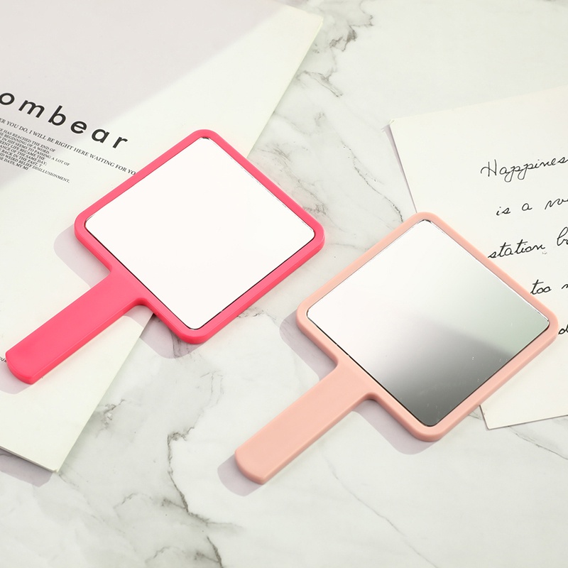 %Home &amp; living%%Handle Mirror Square Makeup Mirror Handheld Vanity Mirror Hand Mirror Makeup