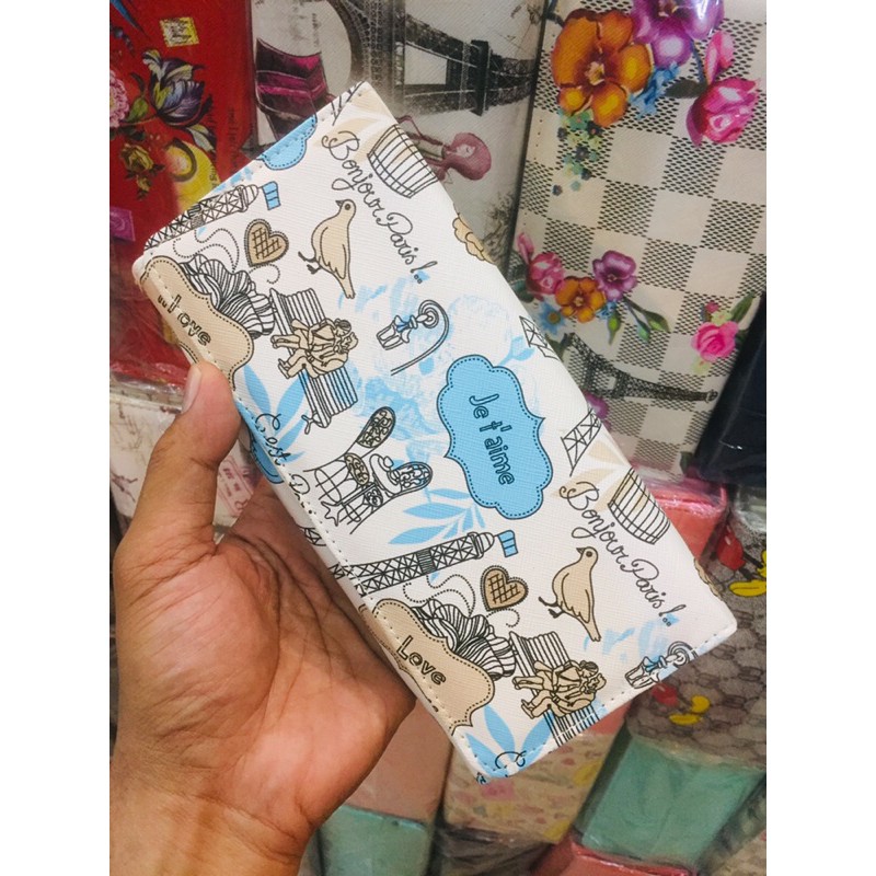 Dompet mamah muda model Classic bahan teiga motif Paris #dompet #dompetwanita #dompetperempuan-No2