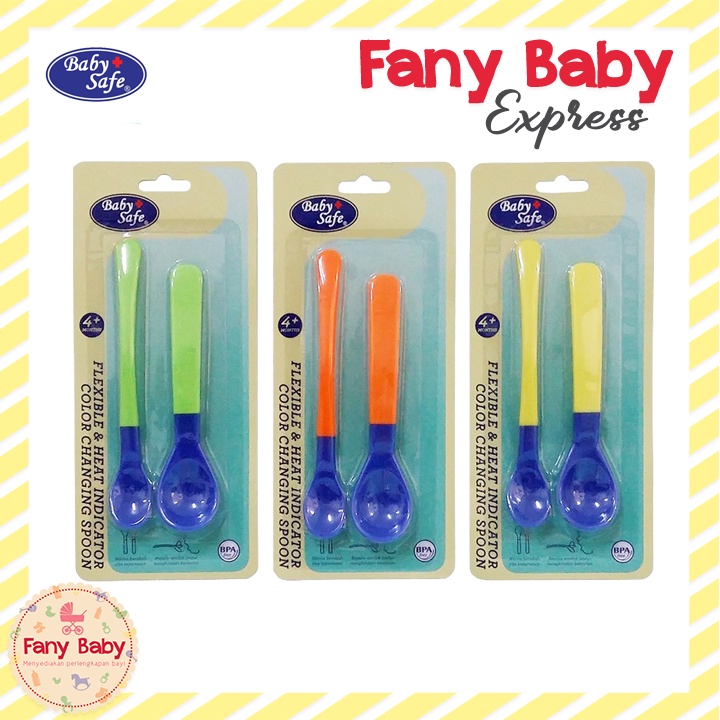 BABY SAFE FLEXIBLE &amp; HEAT INDICATOR SPOON BS350