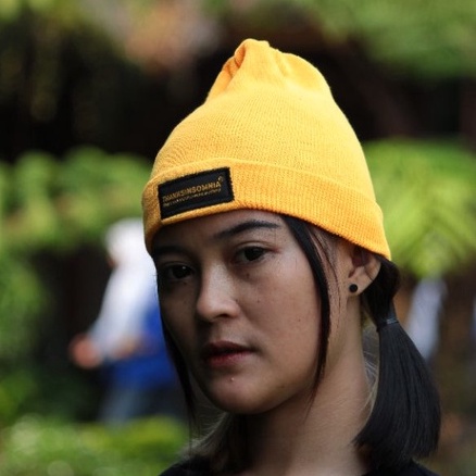 beanie hat bordir thanksinsomnia topi kupluk rajut pria wanita distro