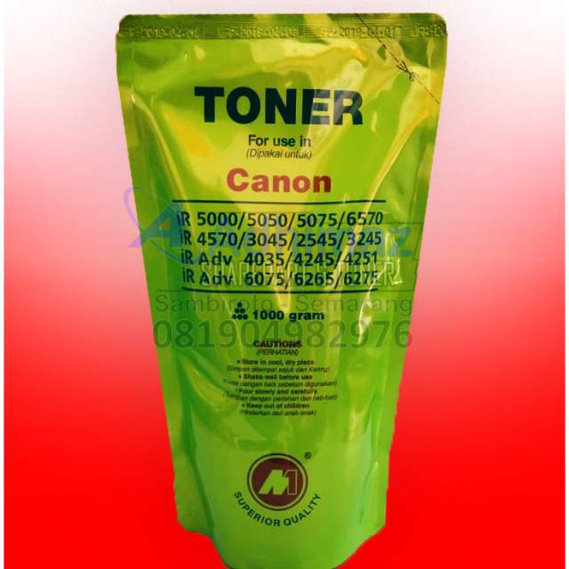 Toner M1 Fotocopy Canon Ir 5000 6000 5050 5075 6570 3300 3570 3045 4570 3245 Ir Advance Series