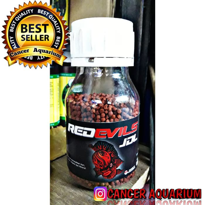 Pakan / Pelet / Makanan Ikan Louhan REDEVILS JDL / RED DEVILS JDL 100g