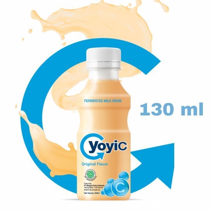 (6 Pcs) yoyiC Original yoghurt 130ml botol