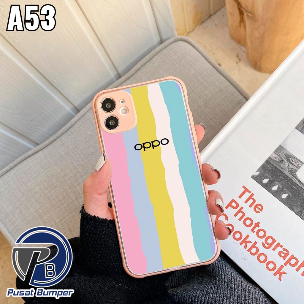 SS046 SOFTCASE RAINBOW OPPO A31 A8 A9 A5 A15 A15S A16 A52 A92 A53 A33 2020 A74 A95 RENO 4 4F 5F A54 A94 A36 A76 9i PB265-8
