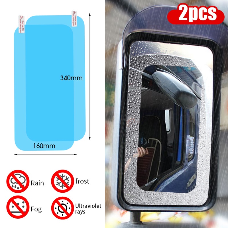 Hot Sale/2Pcs Universal Kaca Spion Mobil Transparan Tinggi Rain Film/Cermin Truk Besar Nano Film/Kaca Spion Mobil Film Pelindung Anti Silau