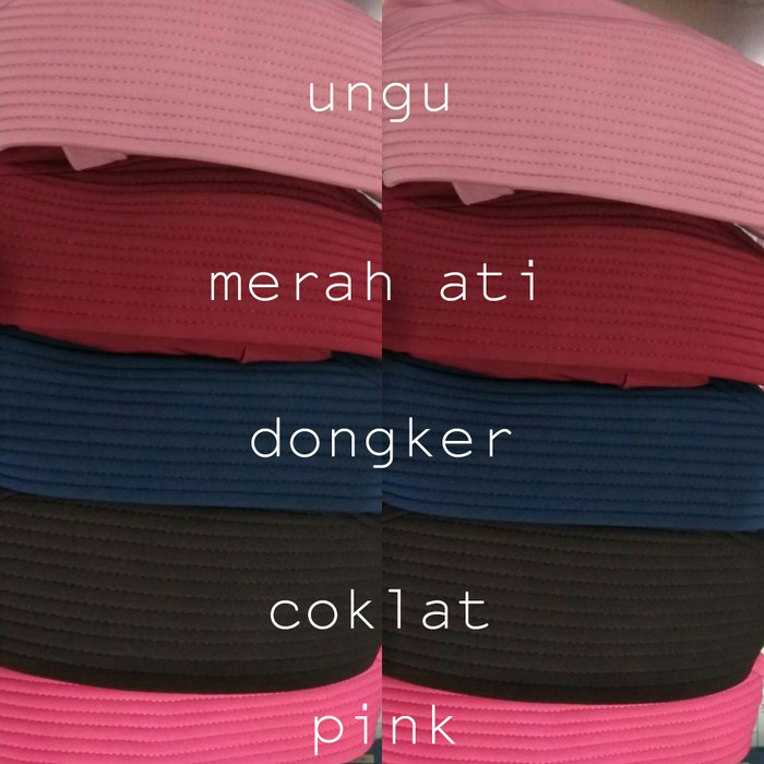 Unik Bergo   Khimar Oval Polos   Bergo Jersey   Kerudung Pendek Berkualitas