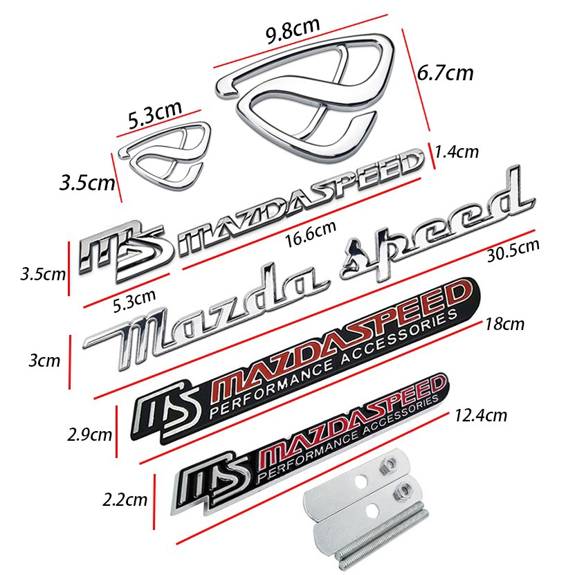 Night knight Stiker Emblem Bagian Depan Bahan Metal untuk Mobil Mazda