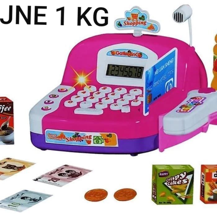 HT141 mainan kasir kasiran LS820A18 cash register kasir HT141 mainan kasir kasiran LS820A18 cash register kasir