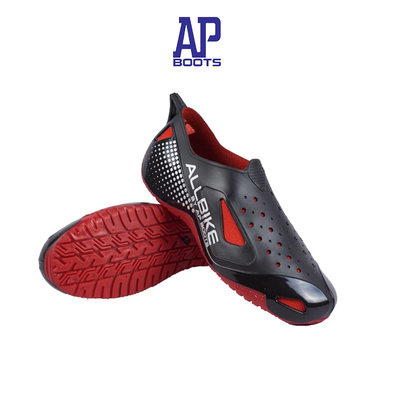 AP Boots ALLBIKE Black Red / All Bike Merah