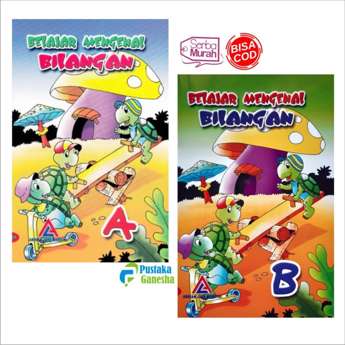 Buku TK Belajar Mengenal Bilangan Latihan Anak Usia PAUD RA Playgroup Penerbit Ardian Jaya Mandiri