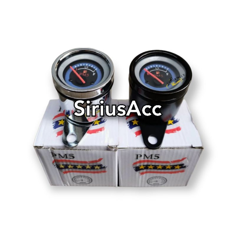 Amper Bensin Motor LED Fuel Meter Motor LED Stenlis Universal
