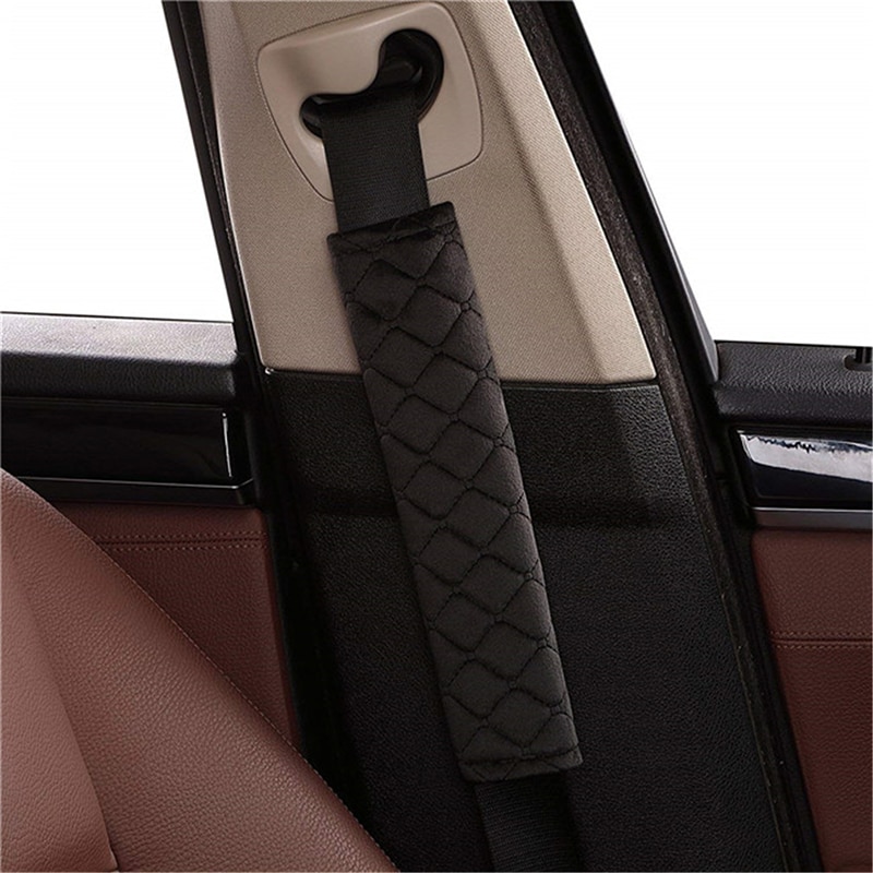 2pcs Auto Universal Safety Belt Pelindung Bahu Beludru Lembut Mobil Bahu Pad Untuk Dewasa Anak Muda Mobil Truk SUV Seat Belt Cover