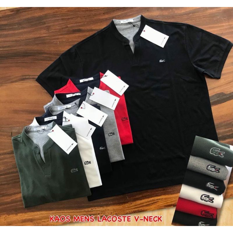 Lacoste Polo shirt kaos kerah pria Original