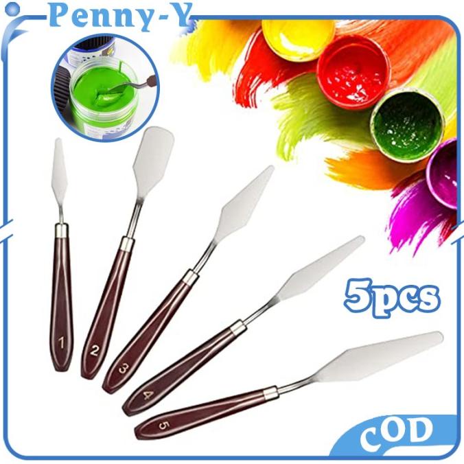 

;&;&;&;&] 5PCS Pisau Palet/Pisau Palet Lukis/Stainless Paint Knife