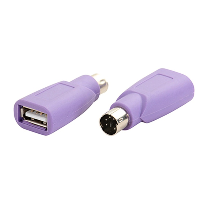 Btsg Untuk Konsol PS2Game Male to USB Female Adapter Portable Konverter Anti Oksidasi Mini Male Adapter Untuk Mouse