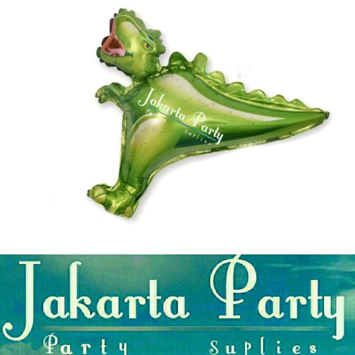 Balon Foil Dinosaurus Mini / Balon Karakter Tyrex Green / Balon Dino