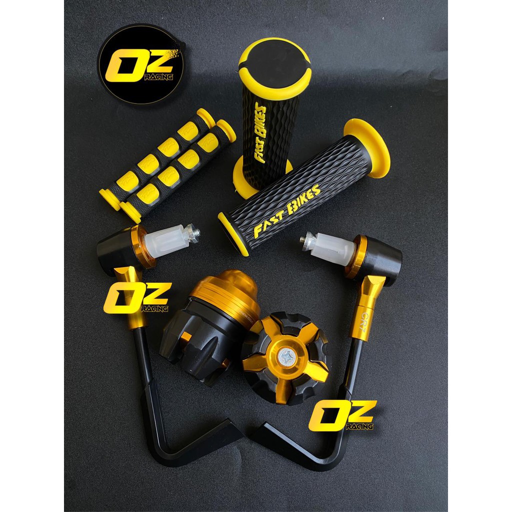 Proguard L + Handgrip FastBikes + Jalu As + Karet Handle Paket 4 item Murah Bisa Untuk Semua Motor