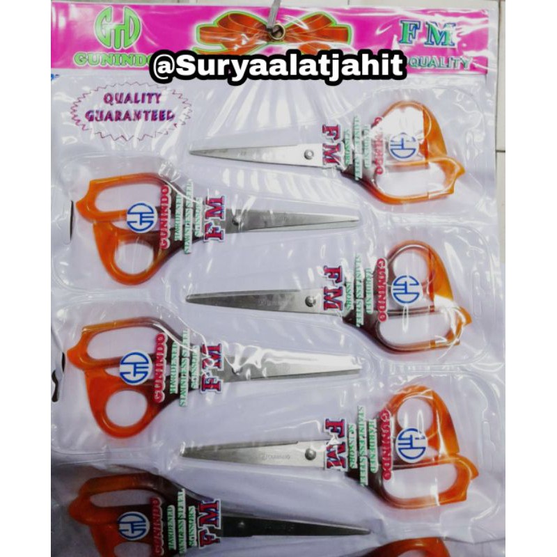 Gunting Gunindo FM (17cm) Stainless Steel =rp.9.750/1pcs