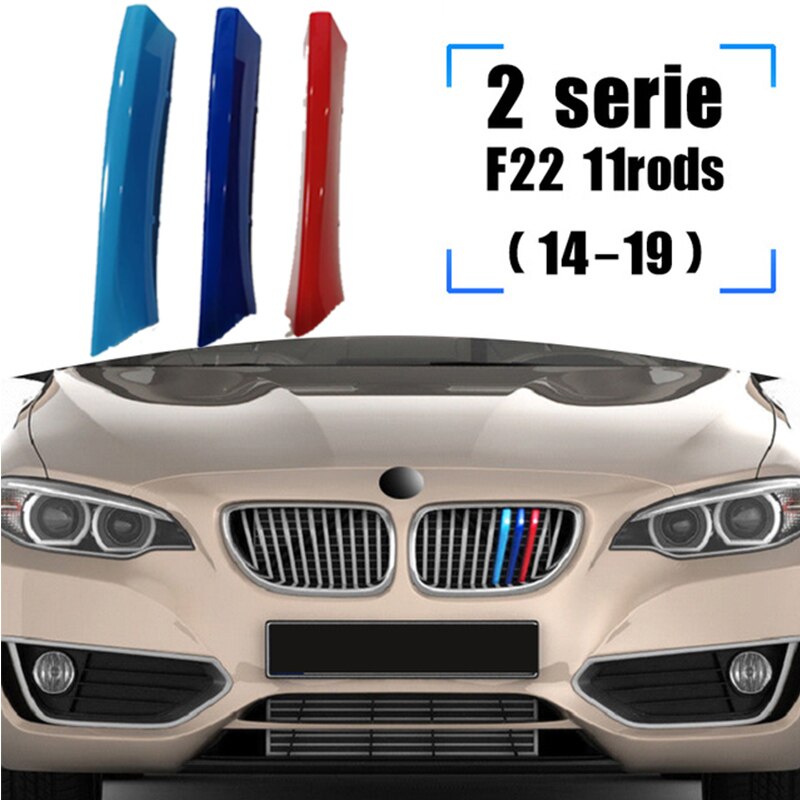 3pcs Klip Trim Grill Depan Mobil Balap Untuk BMW F22 F44 F45 F23 F46 Series 2 2014-2021