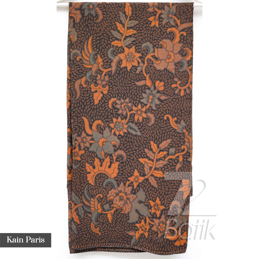 KAIN BATIK PREMIUM Bahan Paris Motif Kembang Warna Orange Oren Oranye Hijau Daun 722066 Cap 72 Jarik Jarit Samping Kebat Panjang Batik Paris Modern Premium Bahan Seragam Batik Pernikahan Kantor Keluarga Murah Kamen Jadi Batik Bali Lembaran