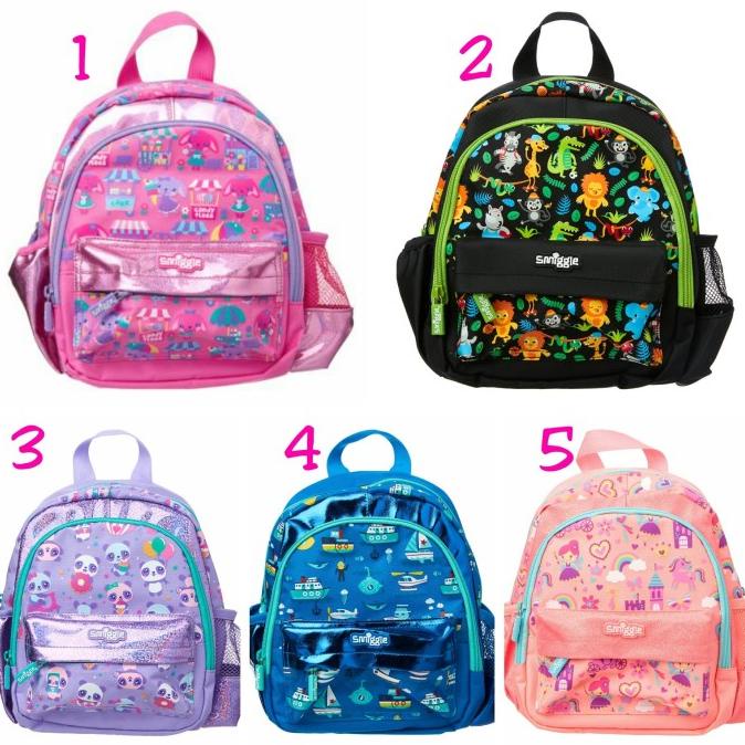 SMIGGLE WOWSA MINI BACKPACK - TAS MINI PLAYGROUP TK SMIGGLE - Hitam