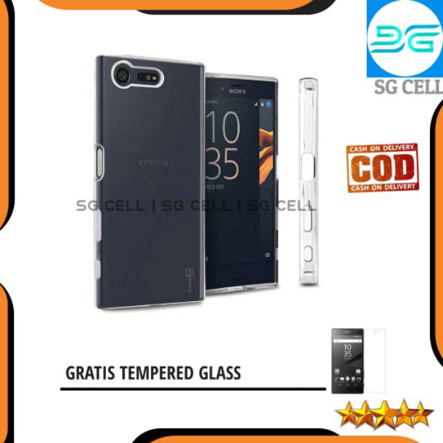 GRATIS TEMPERED GLASS. SOFT JELLY CASE ULTRATHIN SONY XPERIA X PERFORMANCE. XPERIA X COMPACT