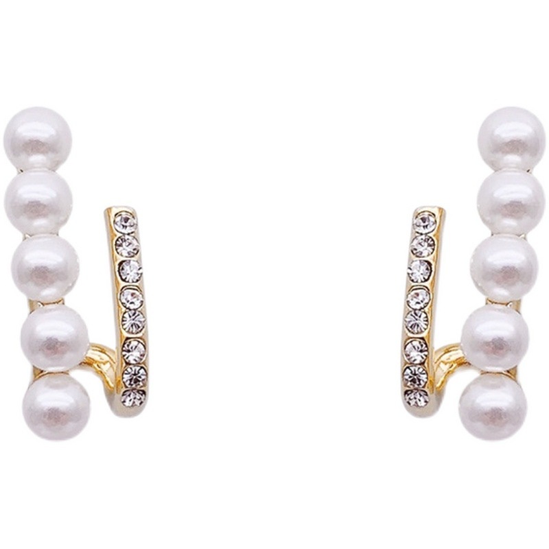 Anting Mutiara zircon Double layer 2022 Desain Unik Untuk Wanita