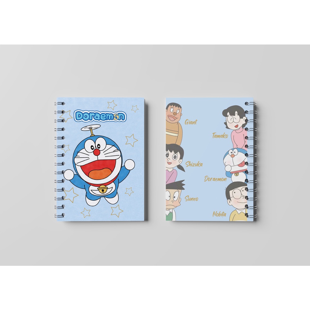 

Notebook Spiral A5 Doraemon Terbang Design Buku Catatan Notebook Free Laminasi