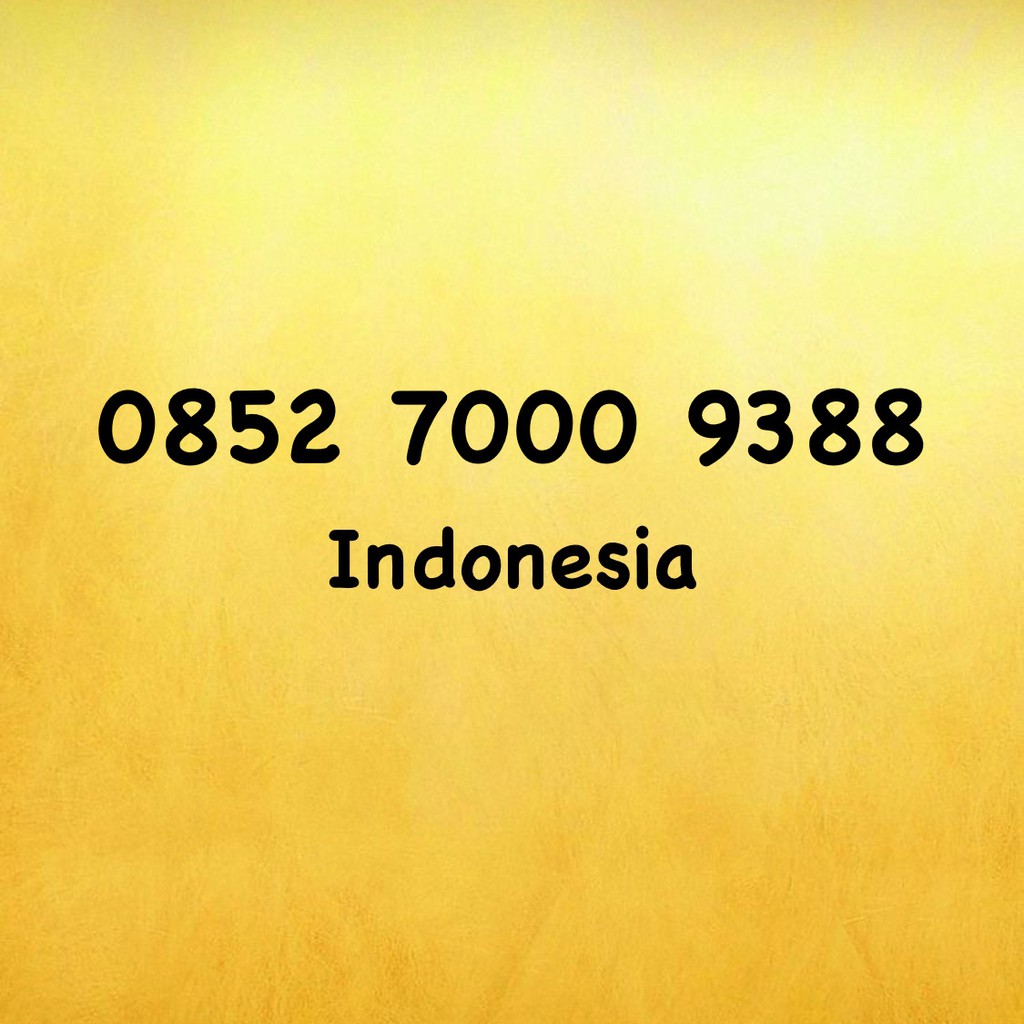 Nomor Cantik Kartu AS Double A - 88 - 388 - 0852 7000 9388