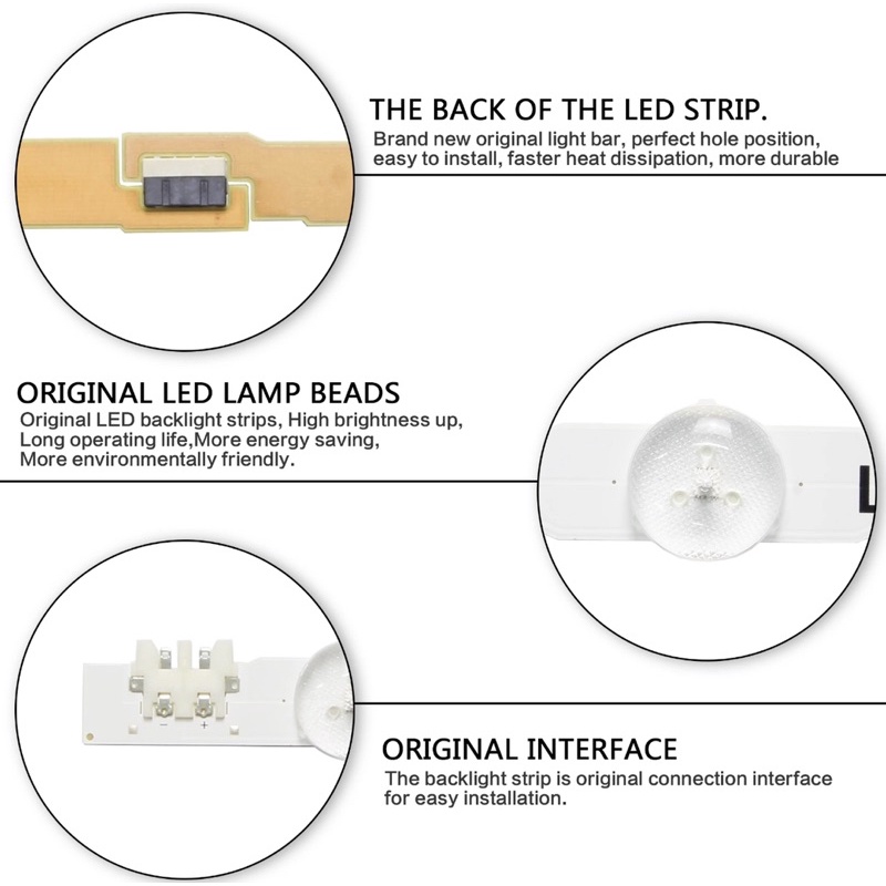 BACKLIGHT TV LED SAMSUNG 40 INC UA40H5150 UA40HU7000 UA40H5500 UA40H5550 UA40H5100 UA40J5100 UA40H5550AK UA-40H5100 40H5150 40H5500 40H5550 40J5100 LAMPU BL 40IN 9K