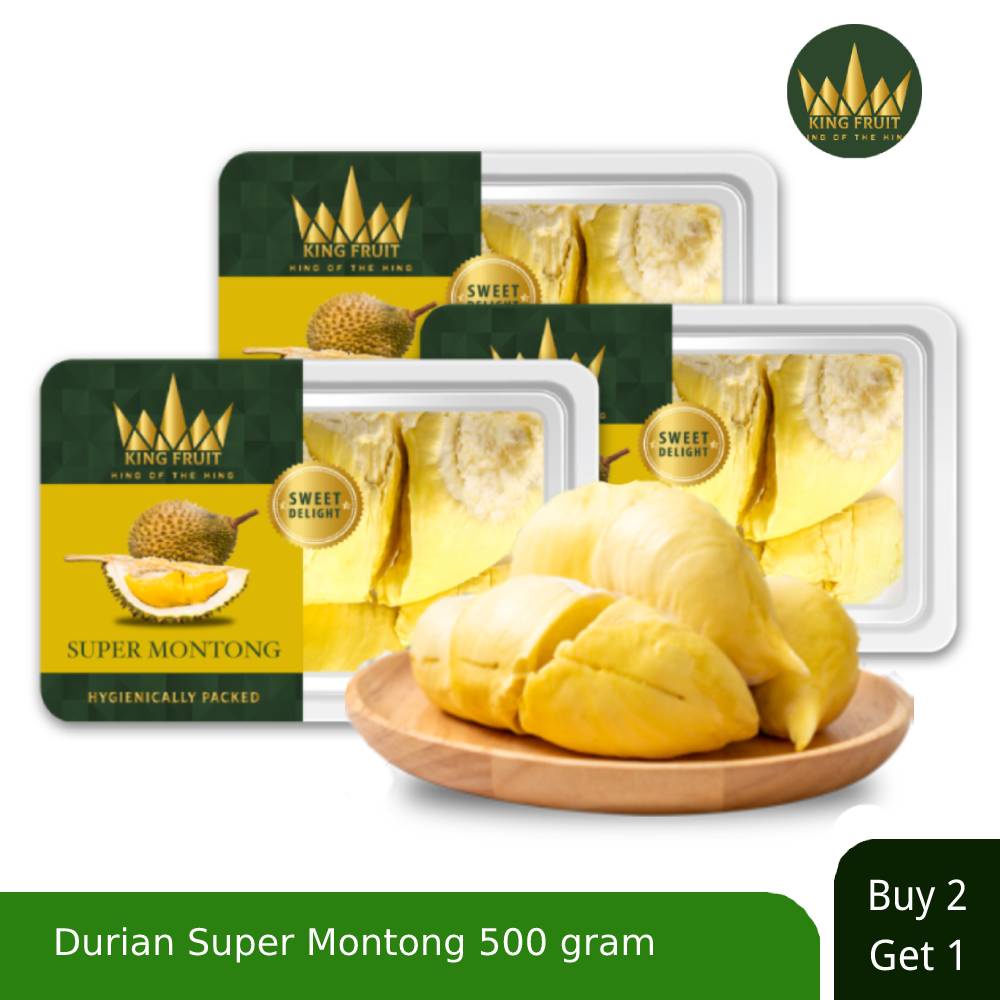 

King Fruit Buy 2 Get 1 Free Durian Super Montong Premium Durian Kupas Frozen