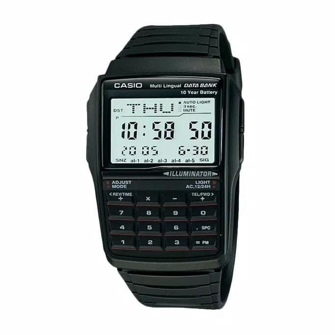 BISA COD Casio DataBank Calculator DBC-32-1AVDF Jam Tangan Pria Guaranteed