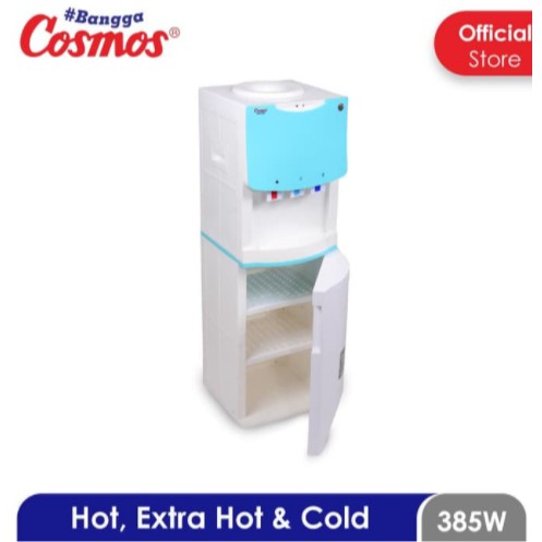Cosmos Dispenser Air Galon + Rak 3 Kran Hot, Fresh &amp; Cold CWD-5603