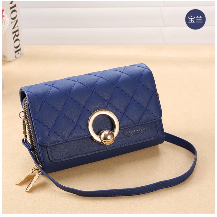Tas Selempang Kedaibutik 350 Tas Selempang Wanita Terbaru Import FOREVER YOUNG 4 IN1 - Blue terbaru 