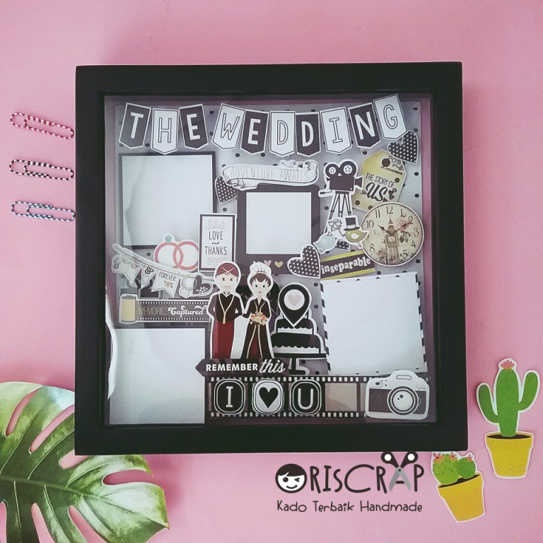 

Hadiah kejutan untuk pernikahan sahabat terdekat / special gift scrapframe / include cetak foto