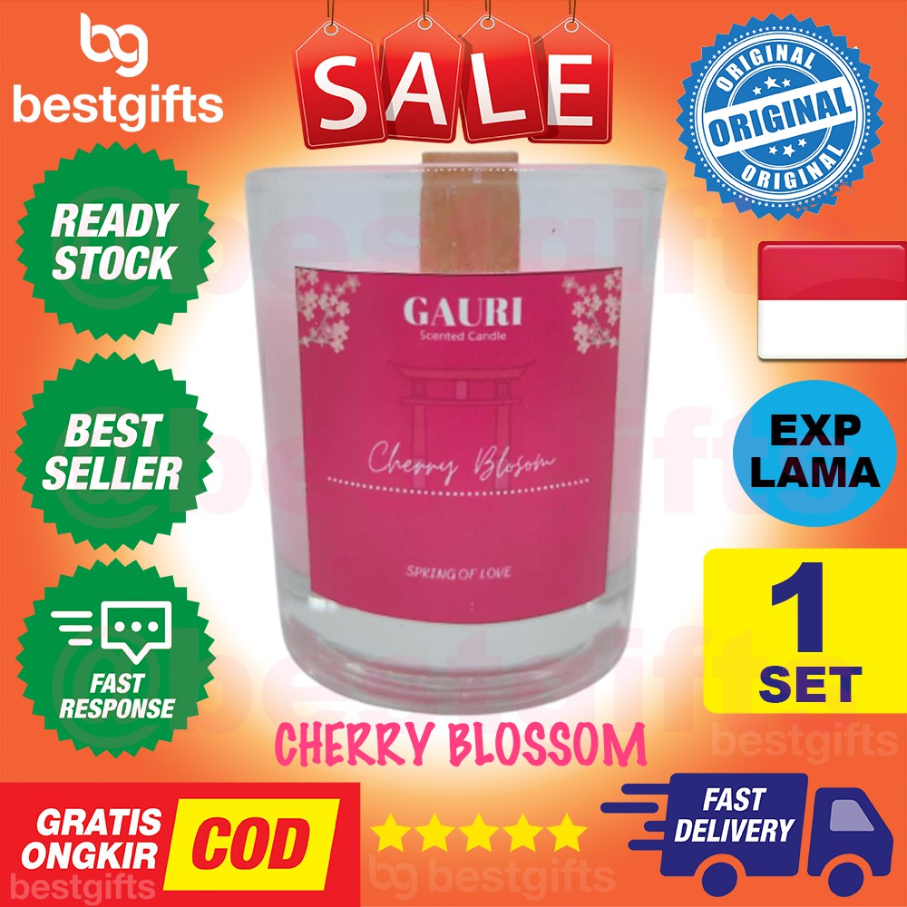 GAURI HANDCRAFTED SCENTED CANDLES CANDLE LILIN AROMATERAPI AROMATHERAPY PALM WAX WOOD STAY WITH ME