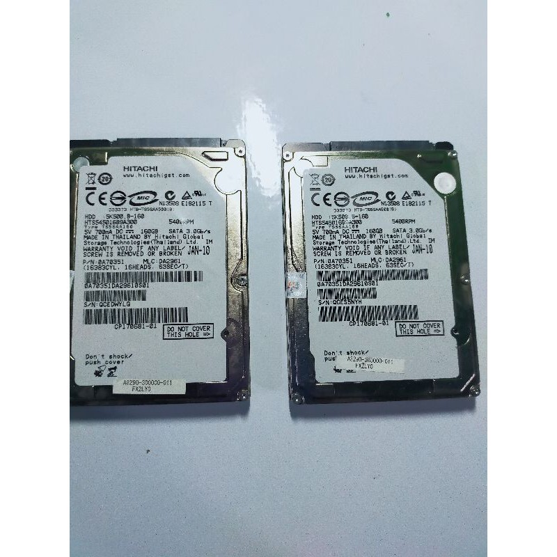 hardisk SATA 2.5 inc 160gb