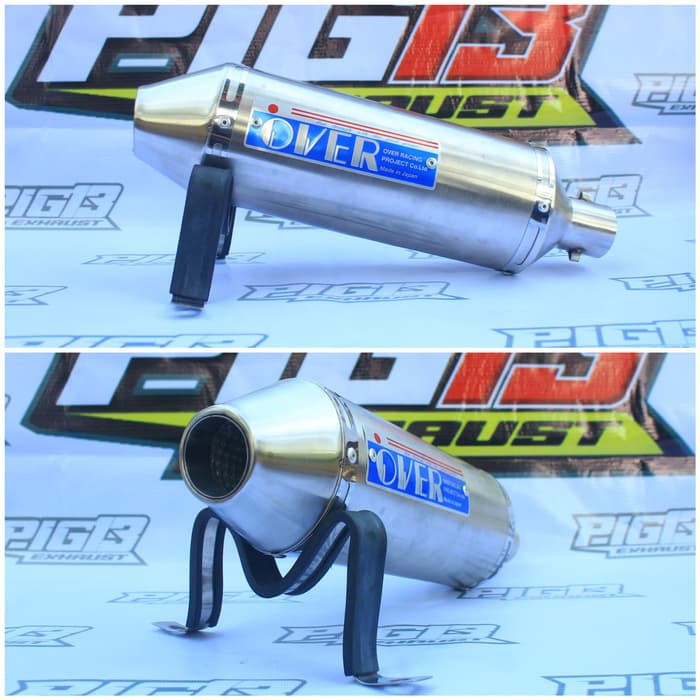 SILINCER KNALPOT RACING OVER RACING STAINLESS INLET 1.5 IN SILINCER ONLY