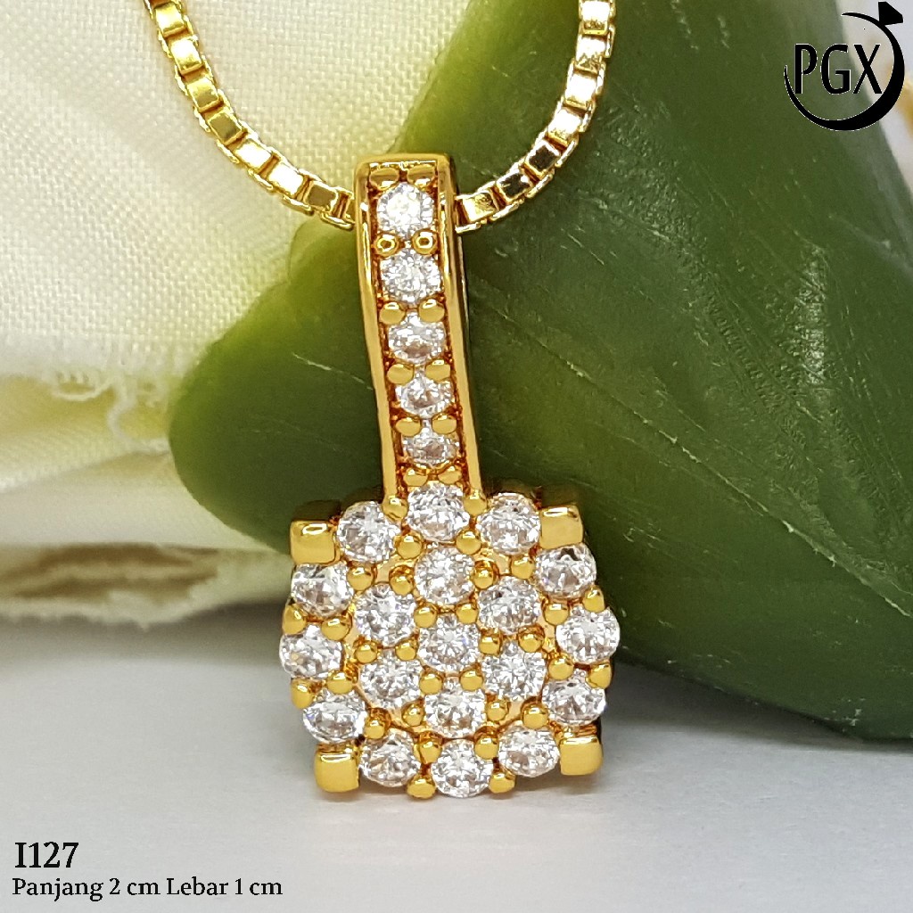 PGX Liontin Kalung Xuping Wanita Perhiasan Lapis Emas Aksesoris Fashion - I127