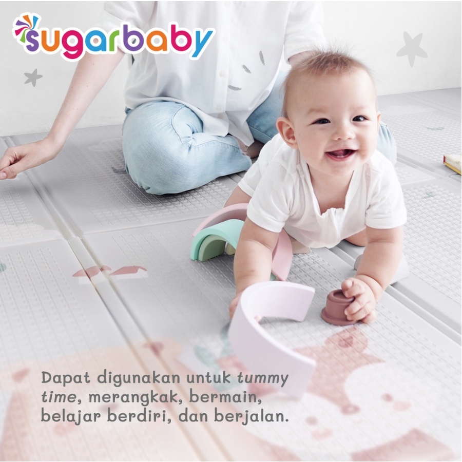 Sugar baby Foldable Baby Playmat Alas Bermain Bayi Merangkak (Nature Series) / Playmat Lipat Anak / Karpet Lipat Bayi / Matras Bayi CBKS