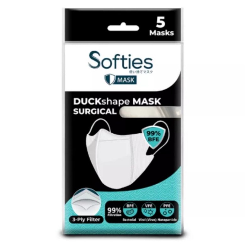 Softies duckshape mask surgical isi 5pcs