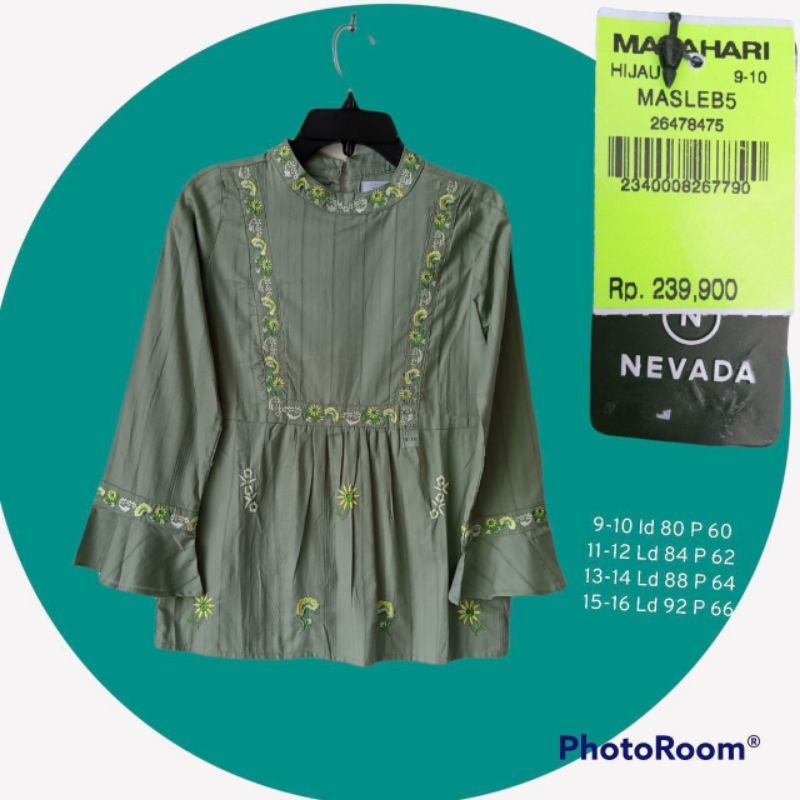 BAJU ANAK CEWEK / PAKAIAN ANAK CEWEK NEVADA BRANDED MATAHARI MURAH BJANKCWKNVD22298